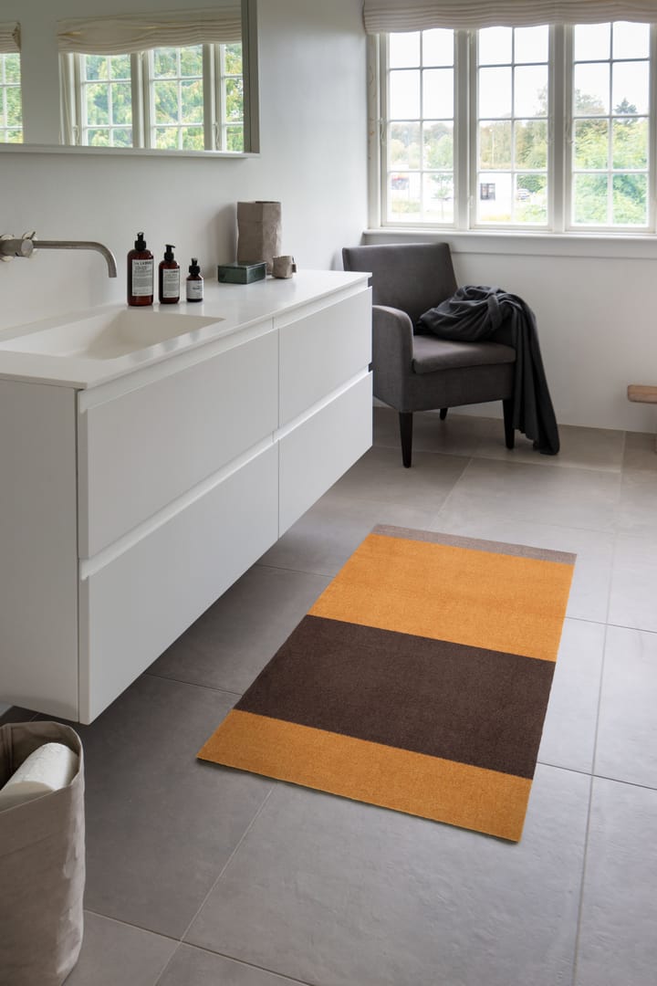 Stripes entréteppe horisontal, Dijon-brown-sand, 67 x 120 cm tica copenhagen