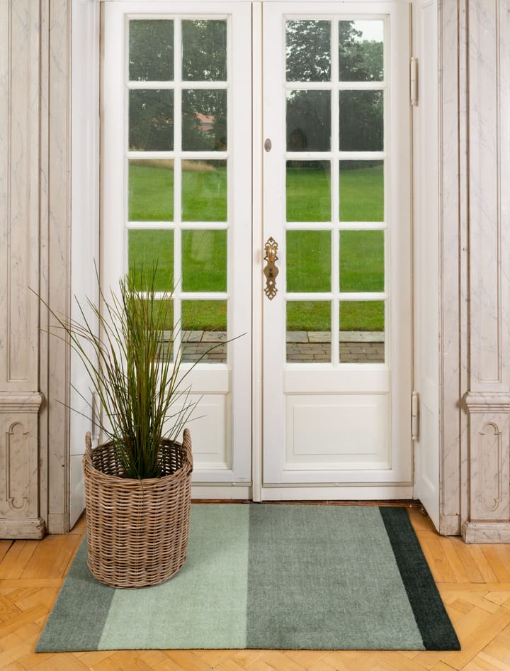Stripes entréteppe horisontal, Green, 90 x 130 cm tica copenhagen