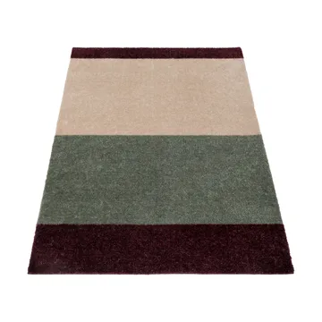 Stripes entréteppe horisontal - Green-ivory-bordeaux, 67x120 cm - tica copenhagen