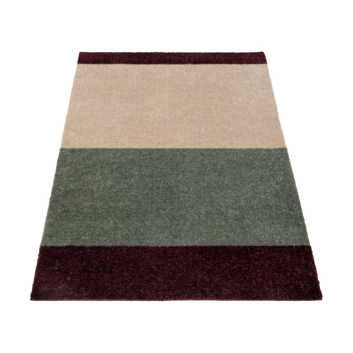 tica copenhagen Stripes entréteppe horisontal Green-ivory-bordeaux, 67x120 cm