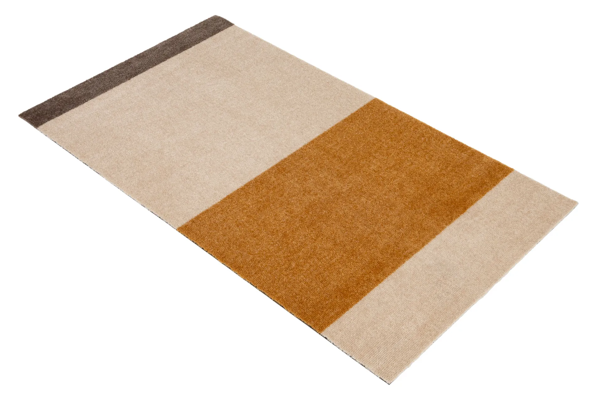Stripes entréteppe horisontal, Ivory-dijon-brown, 67 x 120 cm tica copenhagen