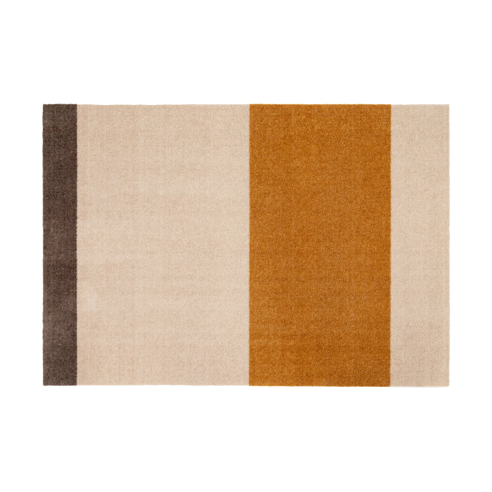 Stripes entréteppe horisontal, Ivory-dijon-brown, 90 x 130 cm tica copenhagen