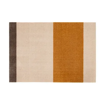 Stripes entréteppe horisontal - Ivory-dijon-brown, 90 x 130 cm - tica copenhagen