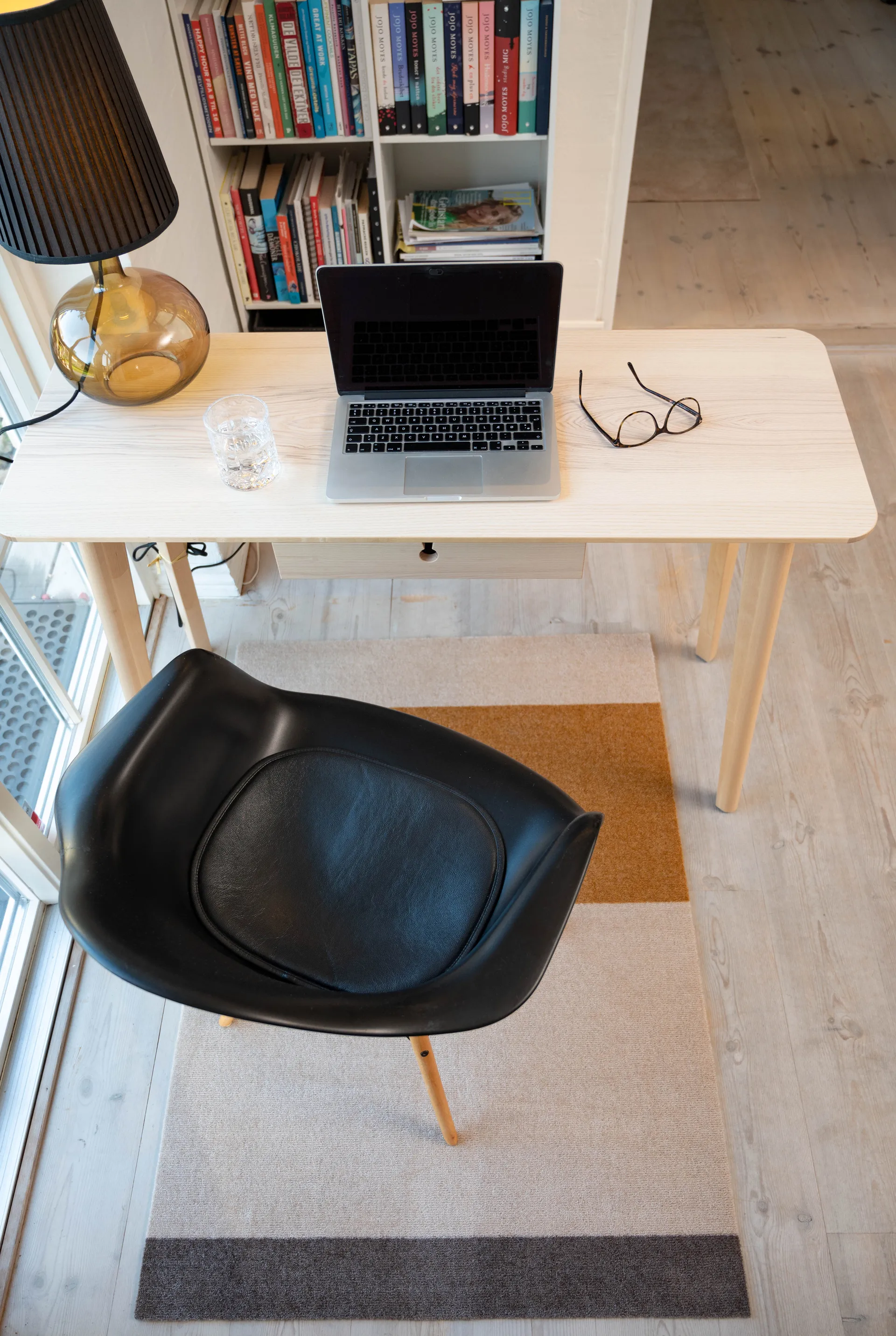 Stripes entréteppe horisontal, Ivory-dijon-brown, 90 x 130 cm tica copenhagen