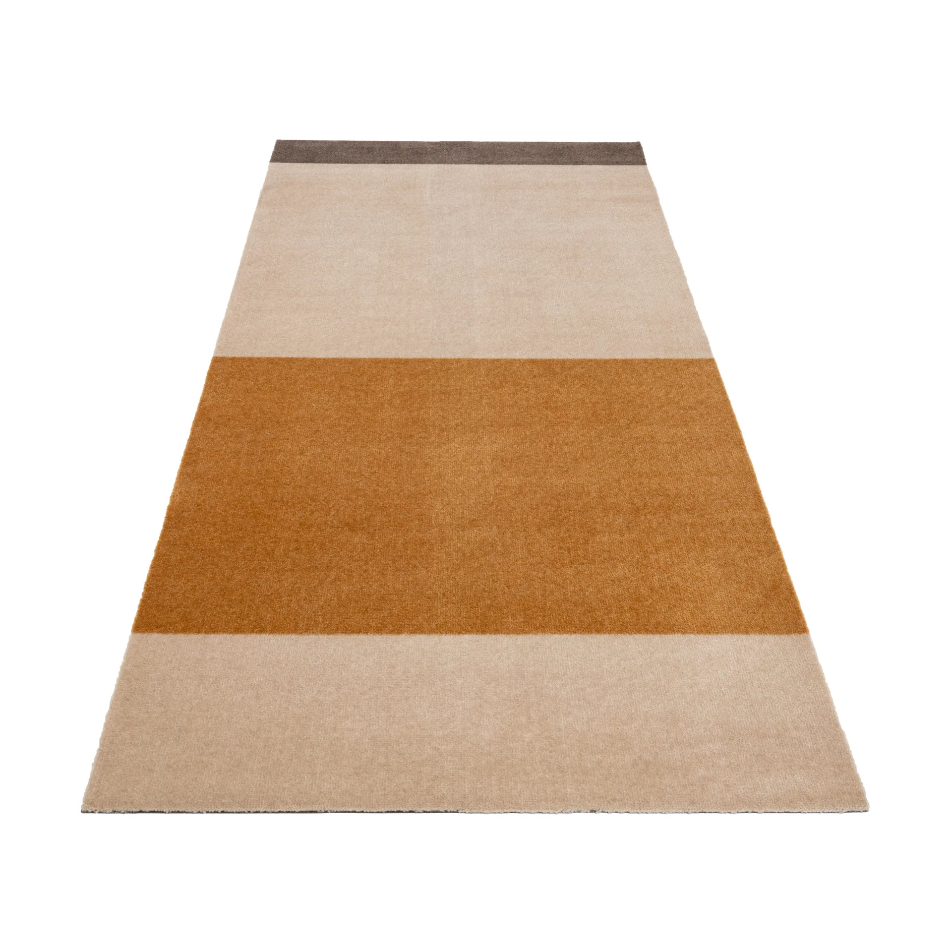 Stripes entréteppe horisontal, Ivory-dijon-brown, 90 x 200 cm tica copenhagen