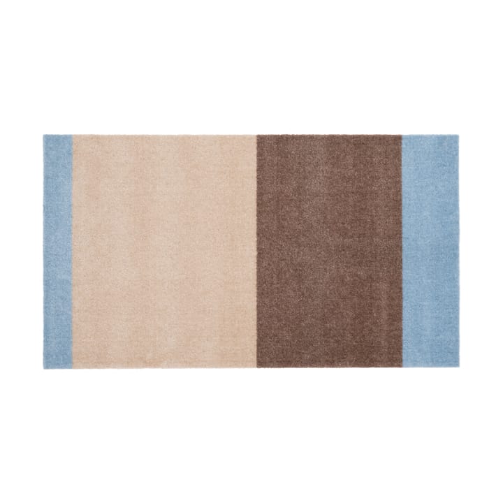 Stripes entréteppe horisontal, Ivory-sand-blue, 67x120 cm tica copenhagen