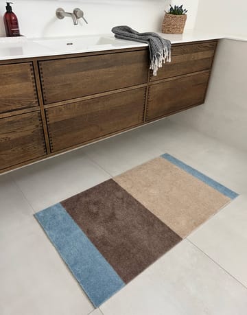 Stripes entréteppe horisontal - Ivory-sand-blue, 67x120 cm - tica copenhagen