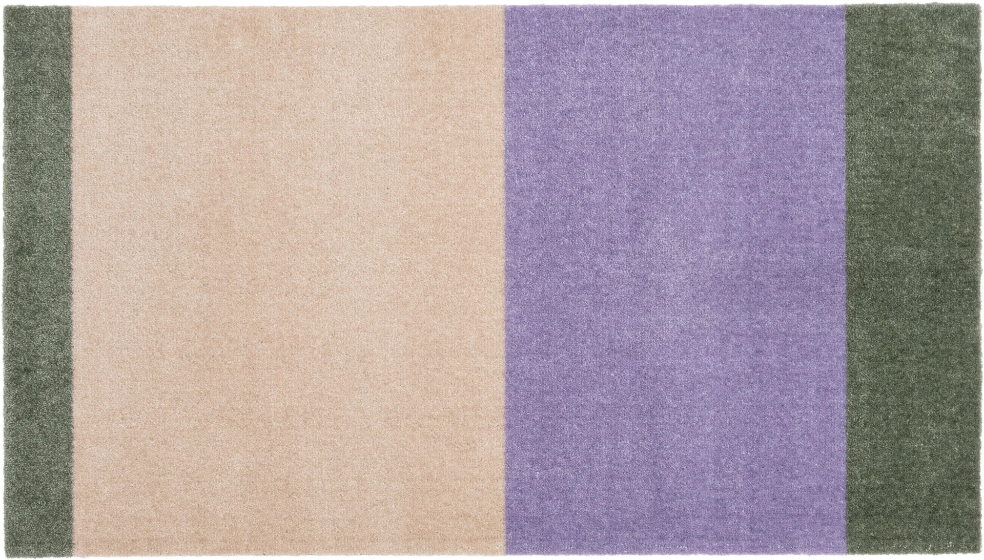 Stripes entréteppe horisontal, Lilac-ivory-green, 67x120 cm tica copenhagen