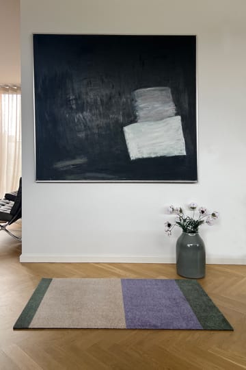 Stripes entréteppe horisontal - Lilac-ivory-green, 67x120 cm - tica copenhagen