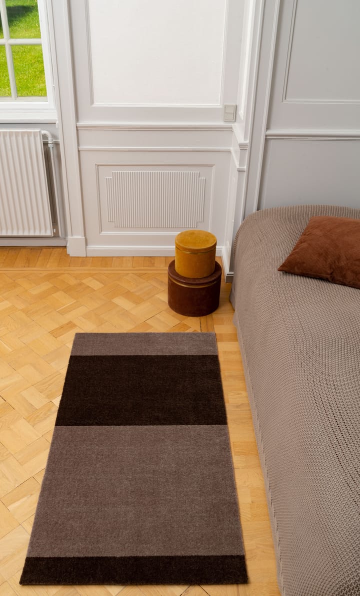 Stripes entréteppe horisontal, Sand-brown, 67 x 120 cm tica copenhagen