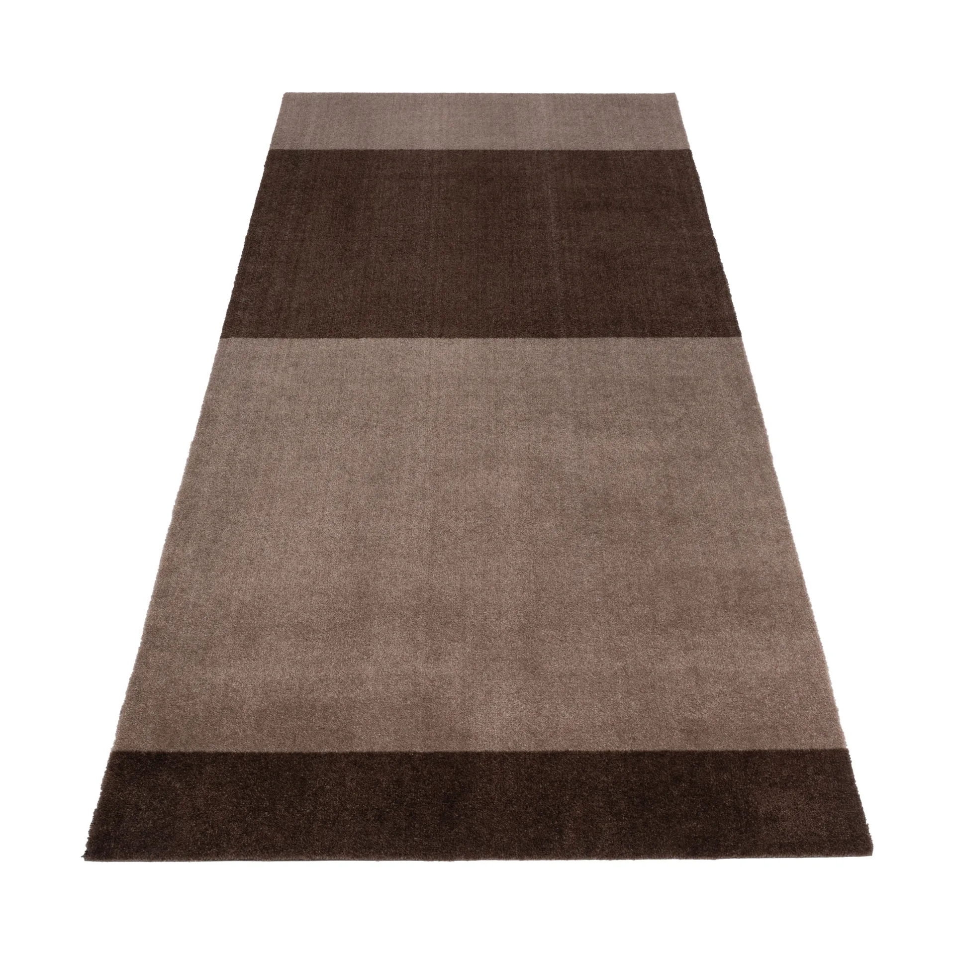 Stripes entréteppe horisontal, Sand-brown, 90 x 200 cm tica copenhagen