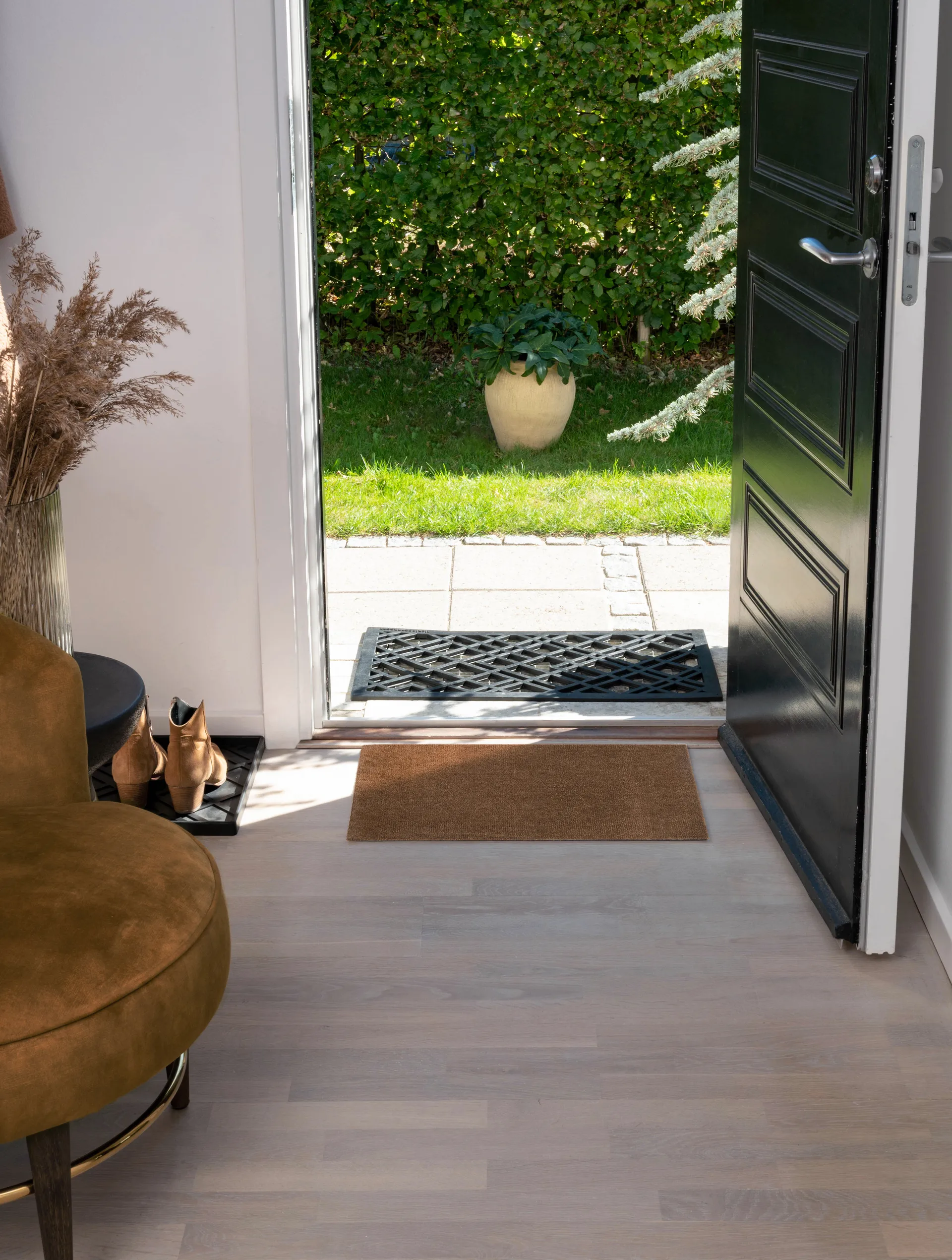 Unicolor dørmatte, Cognac, 40x60 cm tica copenhagen