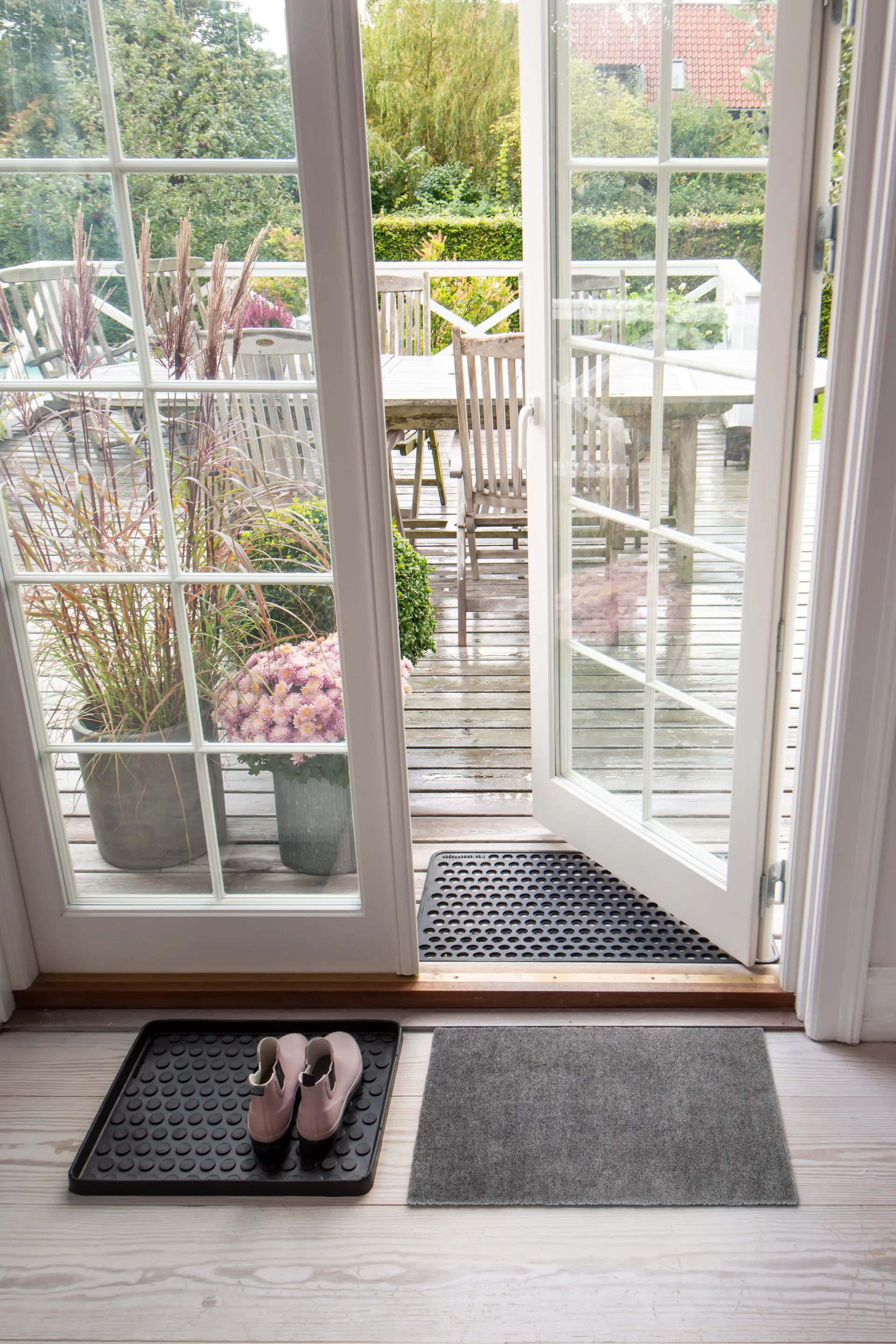 Unicolor dørmatte, Steel grey, 40 x 60 cm tica copenhagen