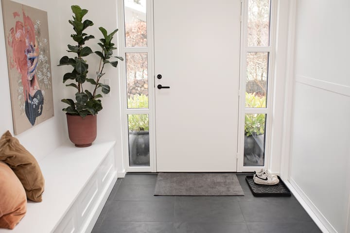 Unicolor dørmatte, Steel grey, 60 x 90 cm tica copenhagen