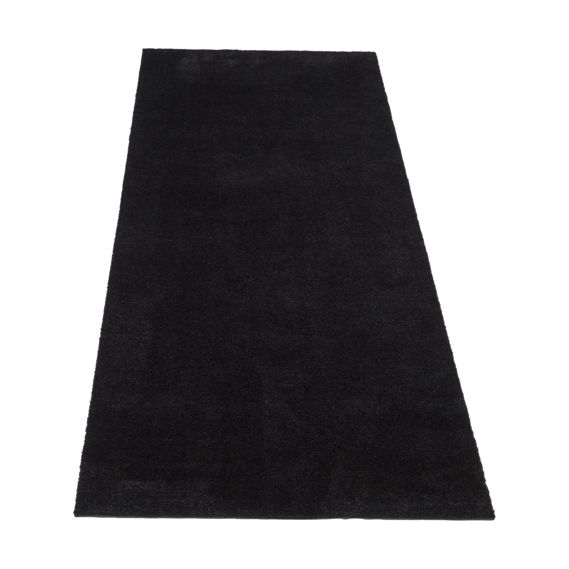 Unicolor entréteppe, Black, 90 x 200 cm tica copenhagen