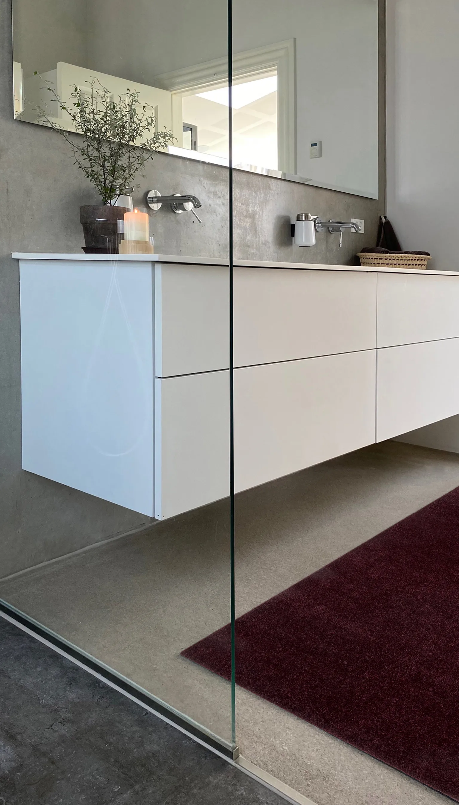 Unicolor entréteppe, Bordeaux, 67x120 cm tica copenhagen