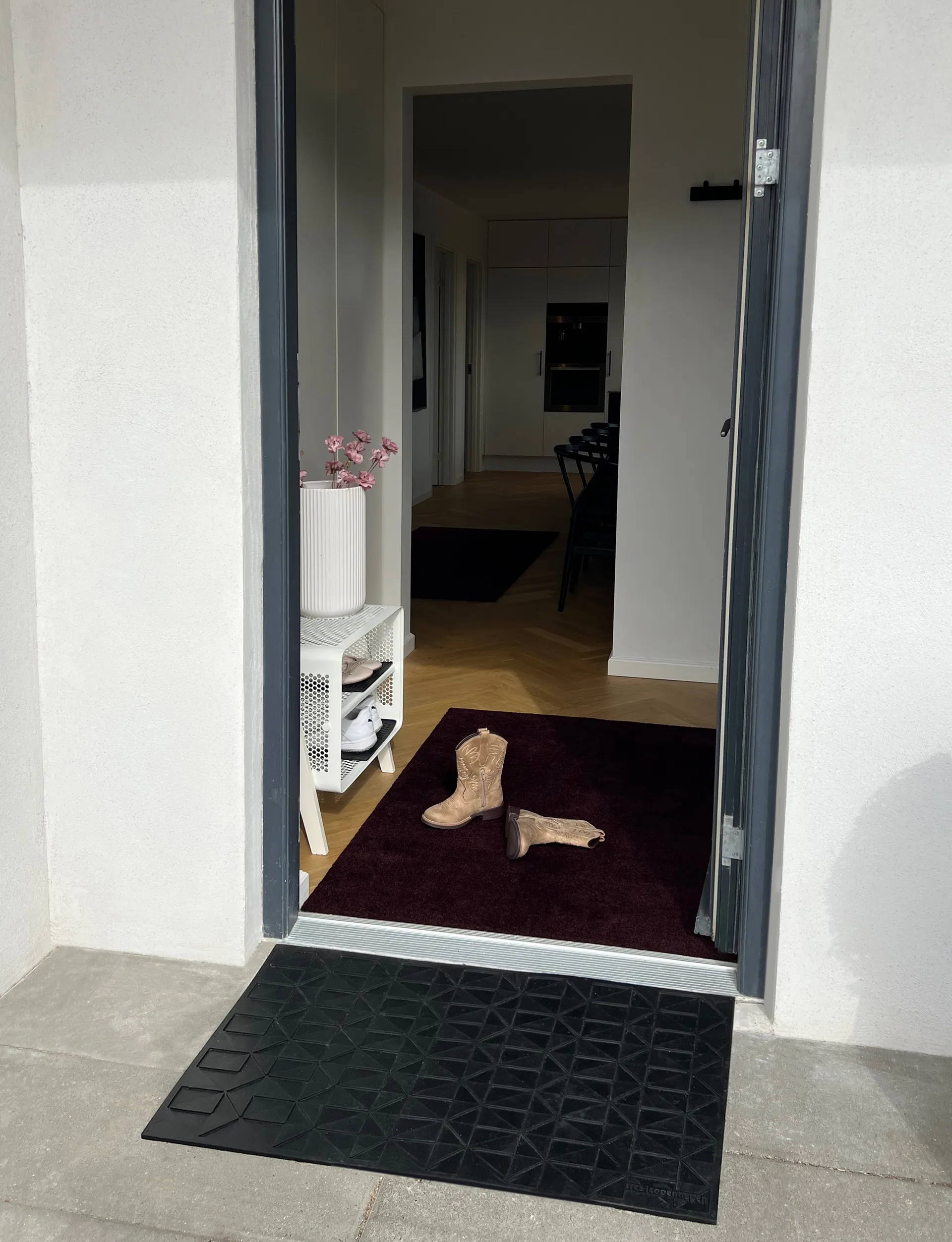 Unicolor entréteppe, Bordeaux, 90x130 cm tica copenhagen