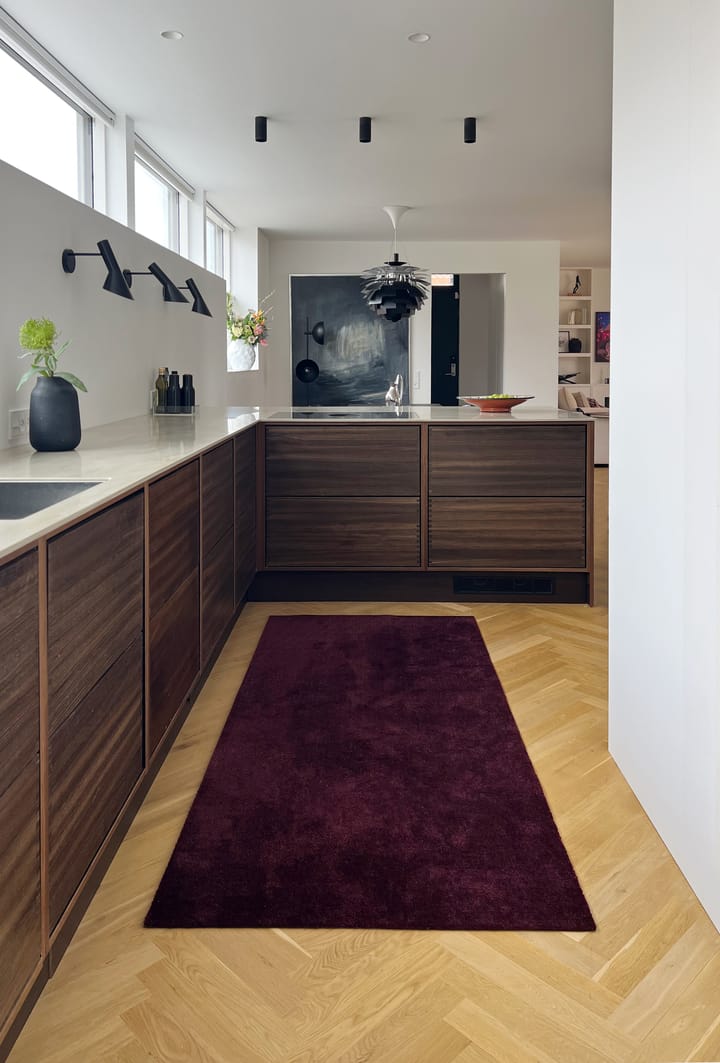 Unicolor entréteppe, Bordeaux, 90x200 cm tica copenhagen