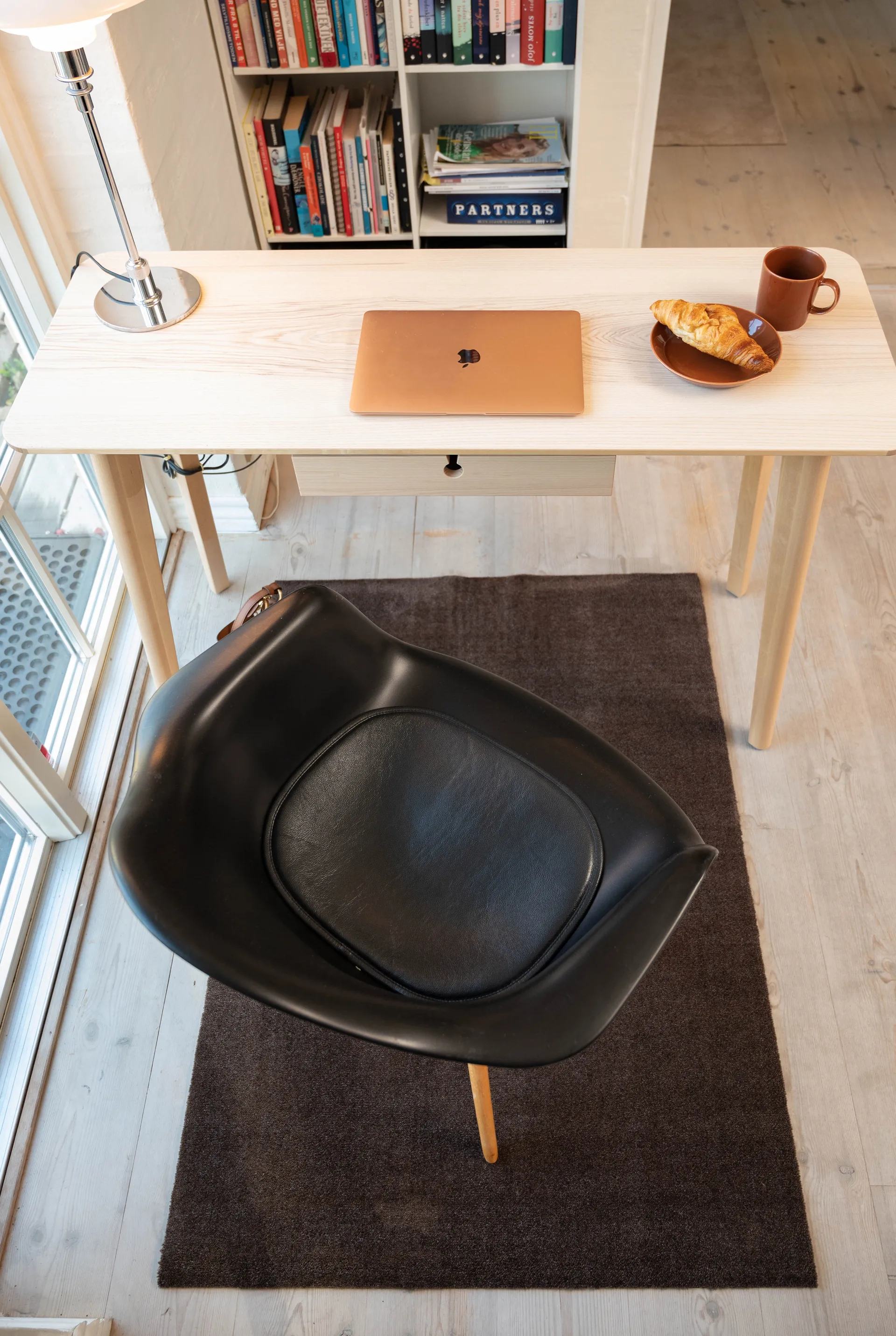 Unicolor entréteppe, Brown, 90 x 130 cm tica copenhagen