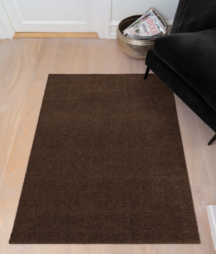 Unicolor entréteppe - Brown, 90 x 130 cm - tica copenhagen