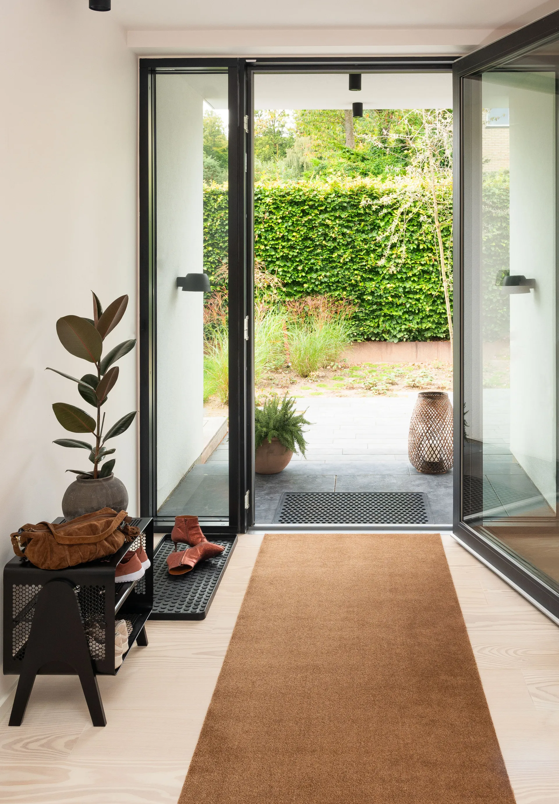 Unicolor entréteppe, Cognac, 100x300 cm tica copenhagen