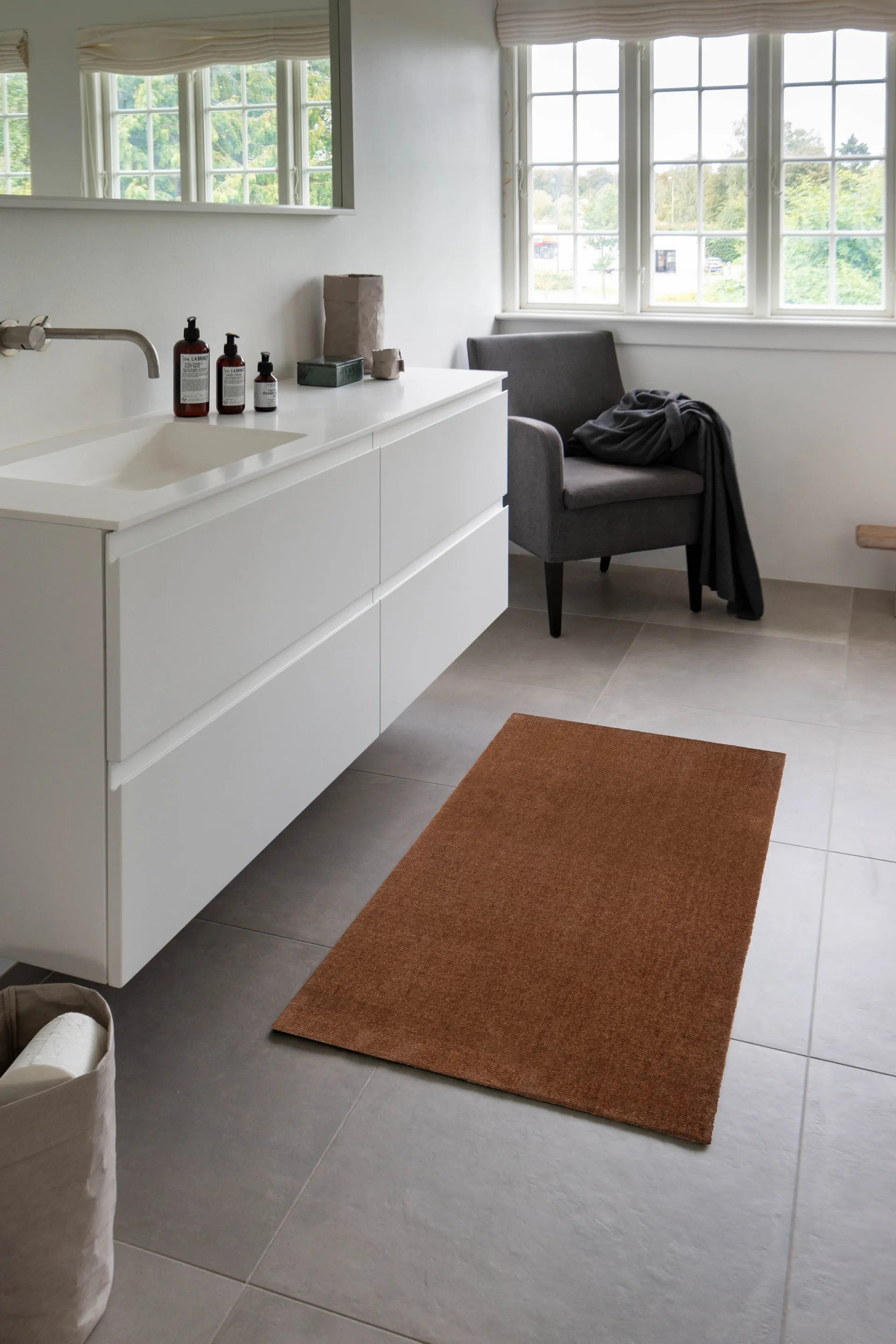 Unicolor entréteppe, Cognac, 67x120 cm tica copenhagen