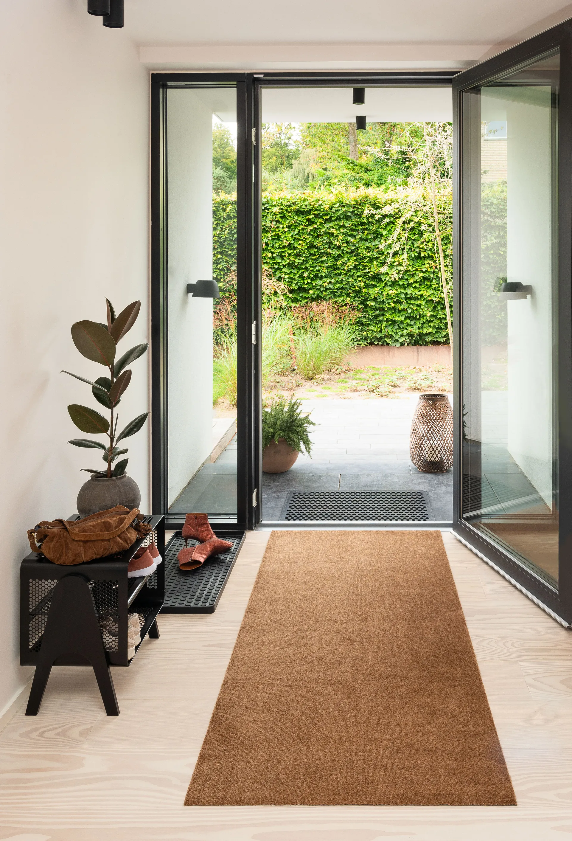 Unicolor entréteppe, Cognac, 90x200 cm tica copenhagen