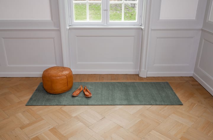 Unicolor entréteppe, Dusty green, 90 x 200 cm tica copenhagen
