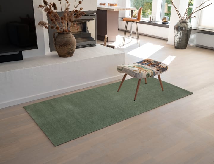 Unicolor entréteppe, Dusty green, 90 x 200 cm tica copenhagen