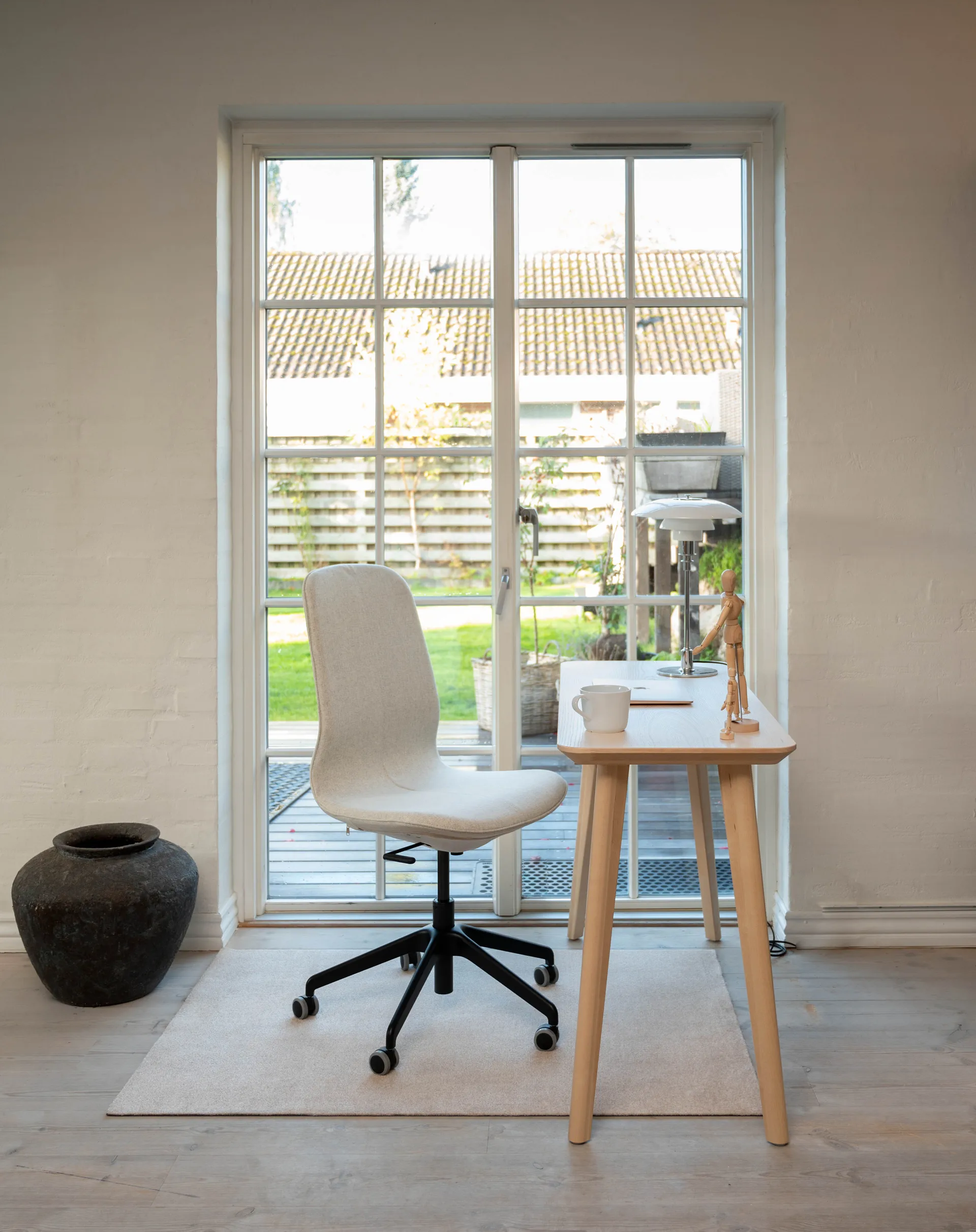 Unicolor entréteppe, Ivory, 90 x 130 cm tica copenhagen