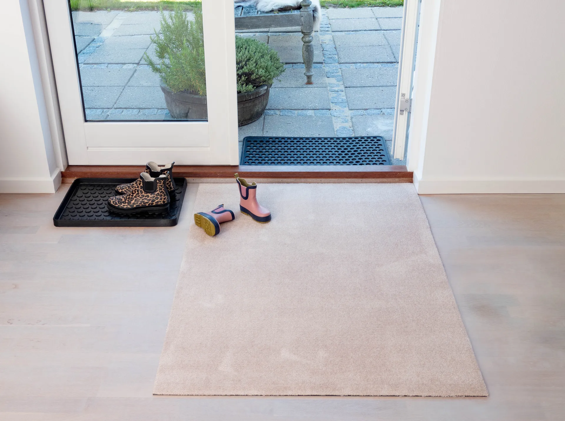 Unicolor entréteppe, Ivory, 90 x 130 cm tica copenhagen