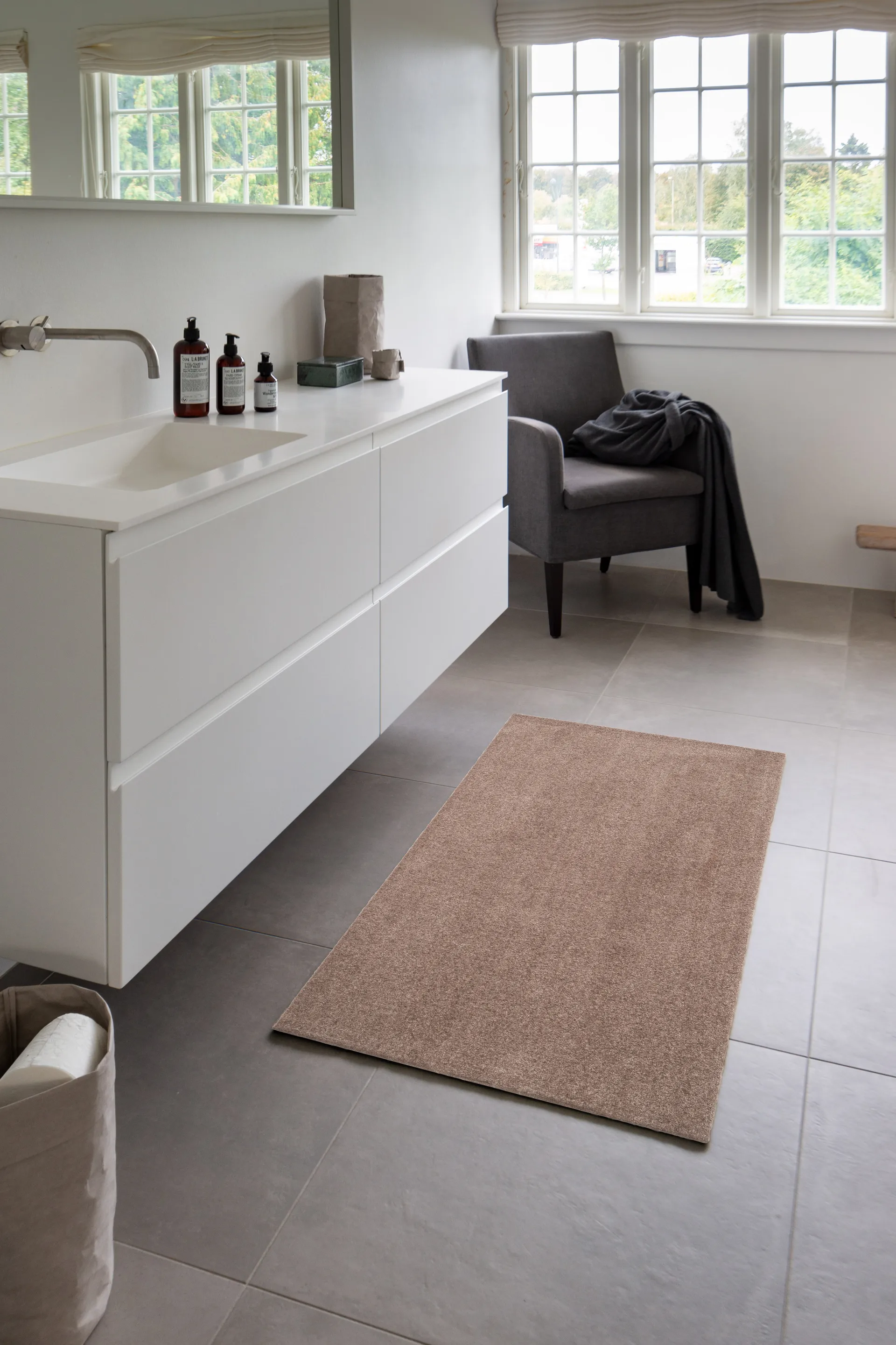 Unicolor entréteppe, Sand, 67 x 120 cm tica copenhagen