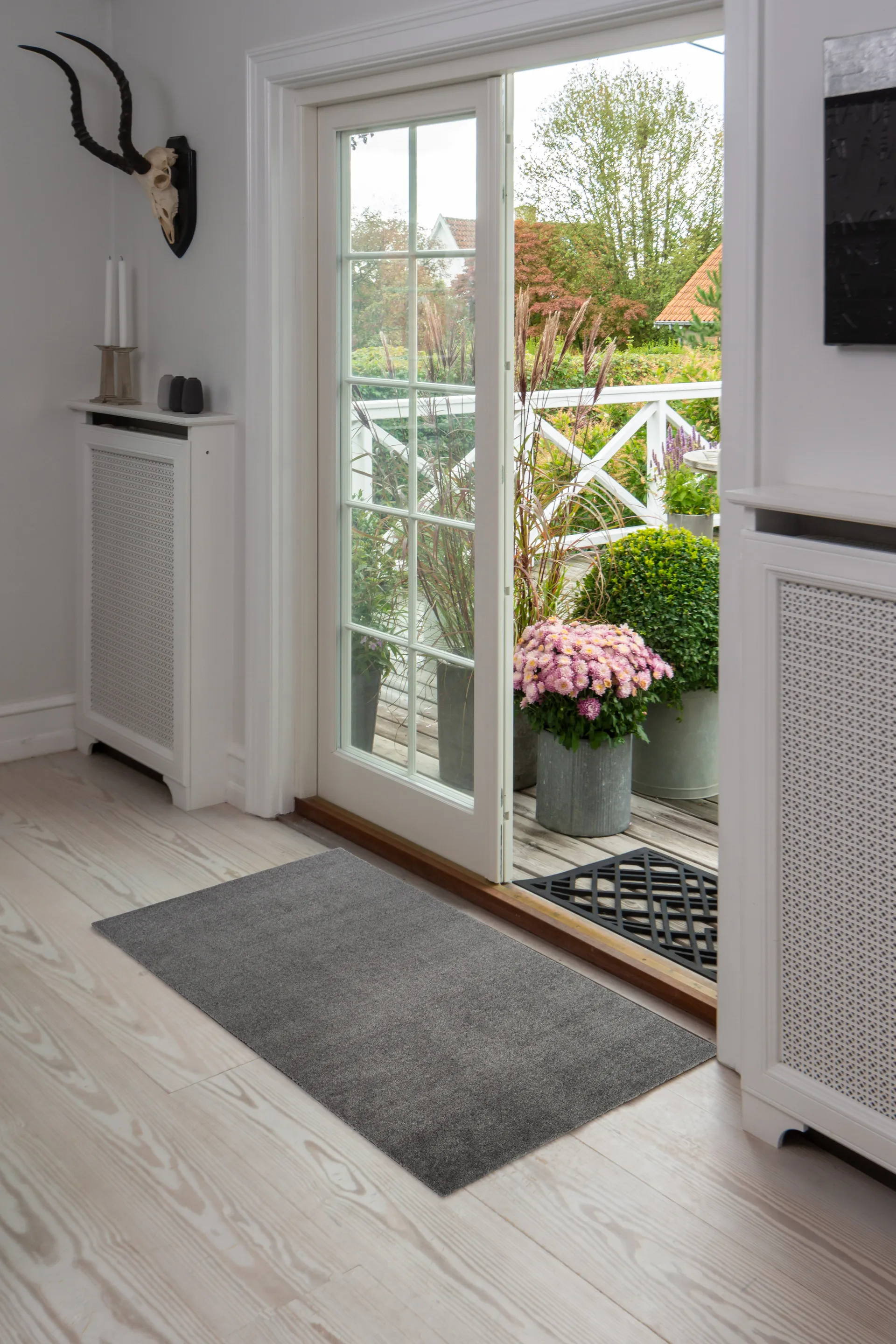 Unicolor entréteppe, Steel grey, 67 x 120 cm tica copenhagen