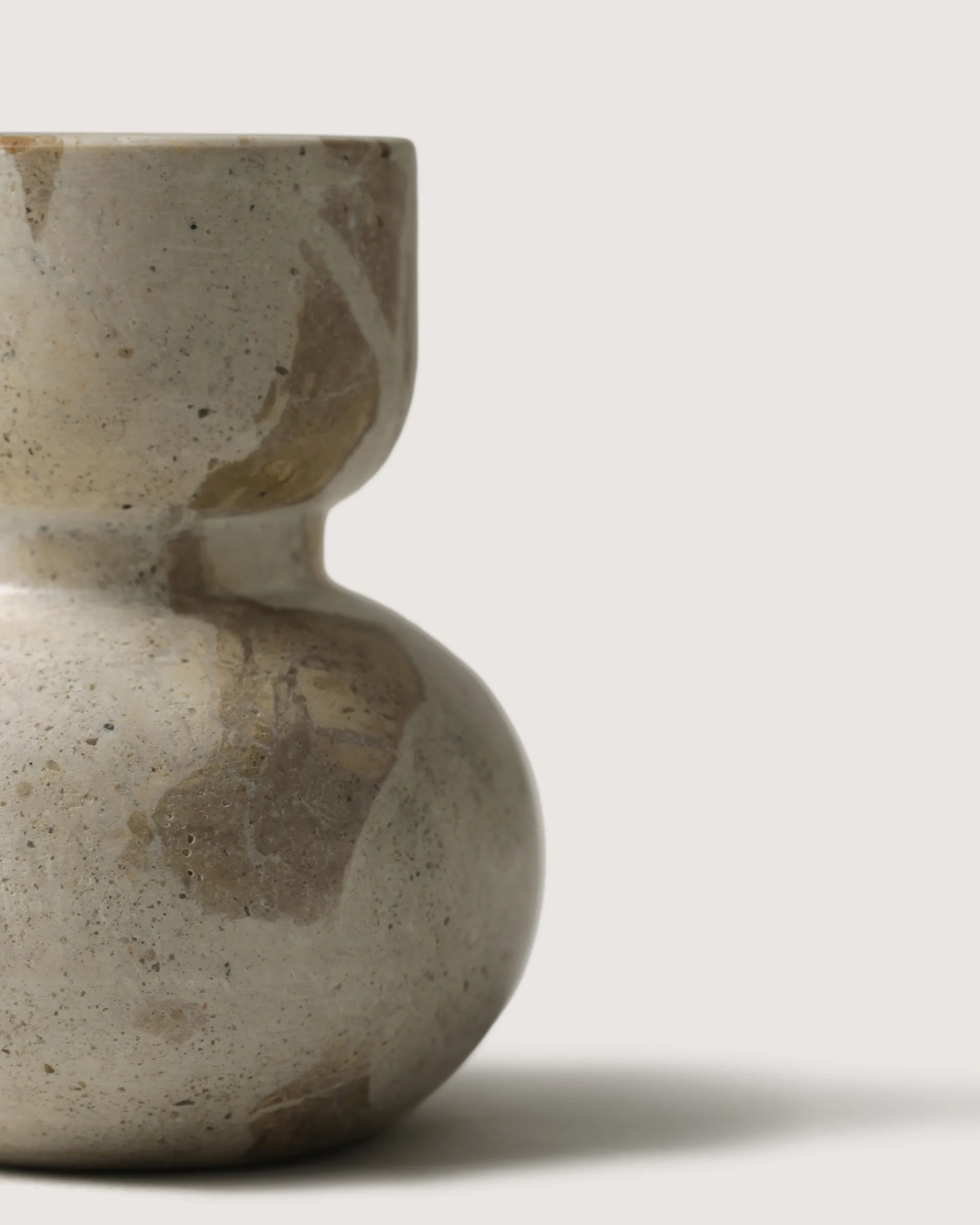 Asker lysestake 10 cm, Beige Tinted