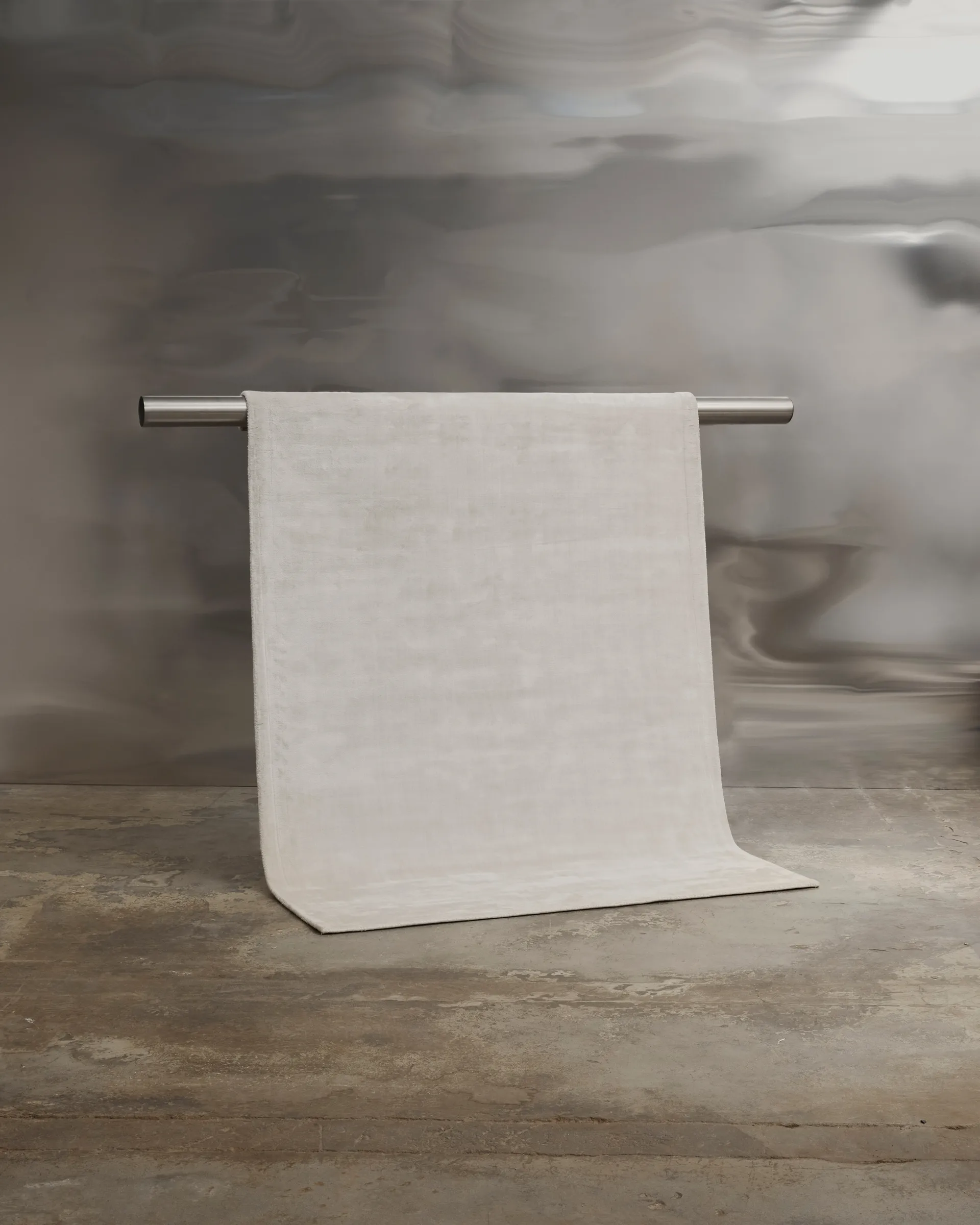 Backfjall viskoseteppe 250x350 cm, Offwhite Tinted