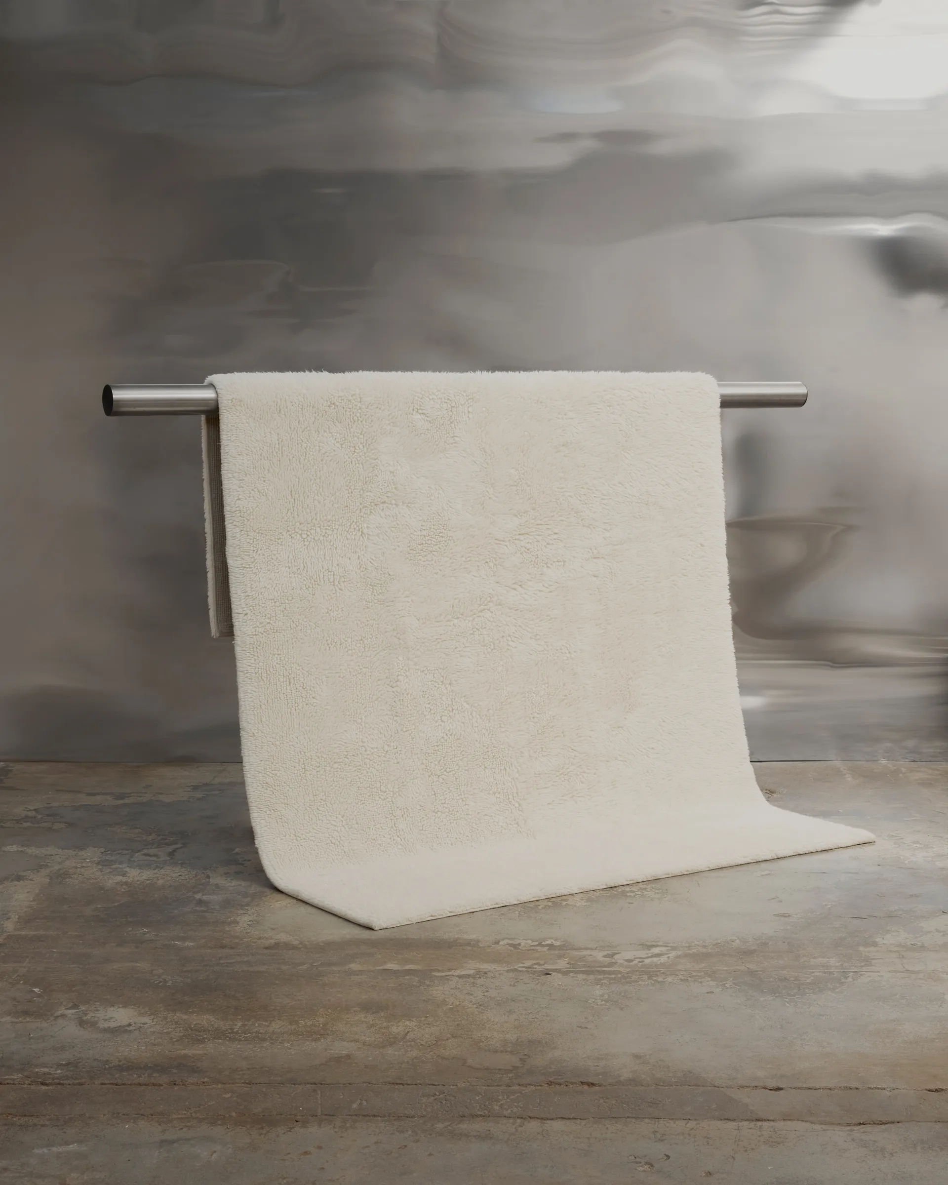 Bergius ullteppe 170x240 cm, Offwhite Tinted