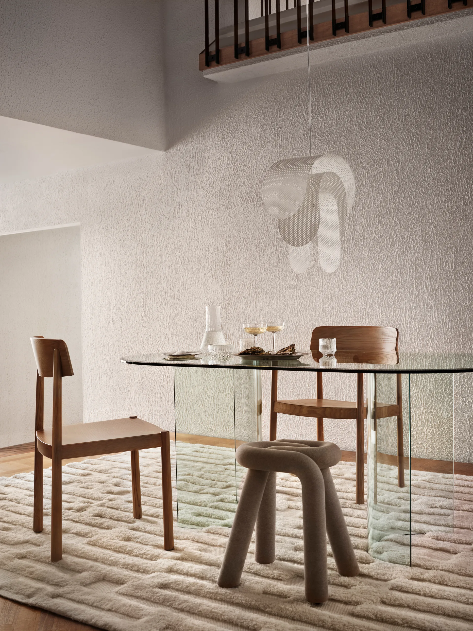 Bielke ullteppe 160x230 cm, Offwhite Tinted