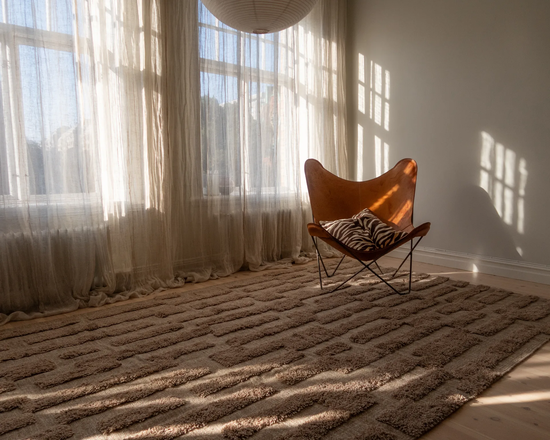 Bielke ullteppe 170x240 cm, Dark beige Tinted