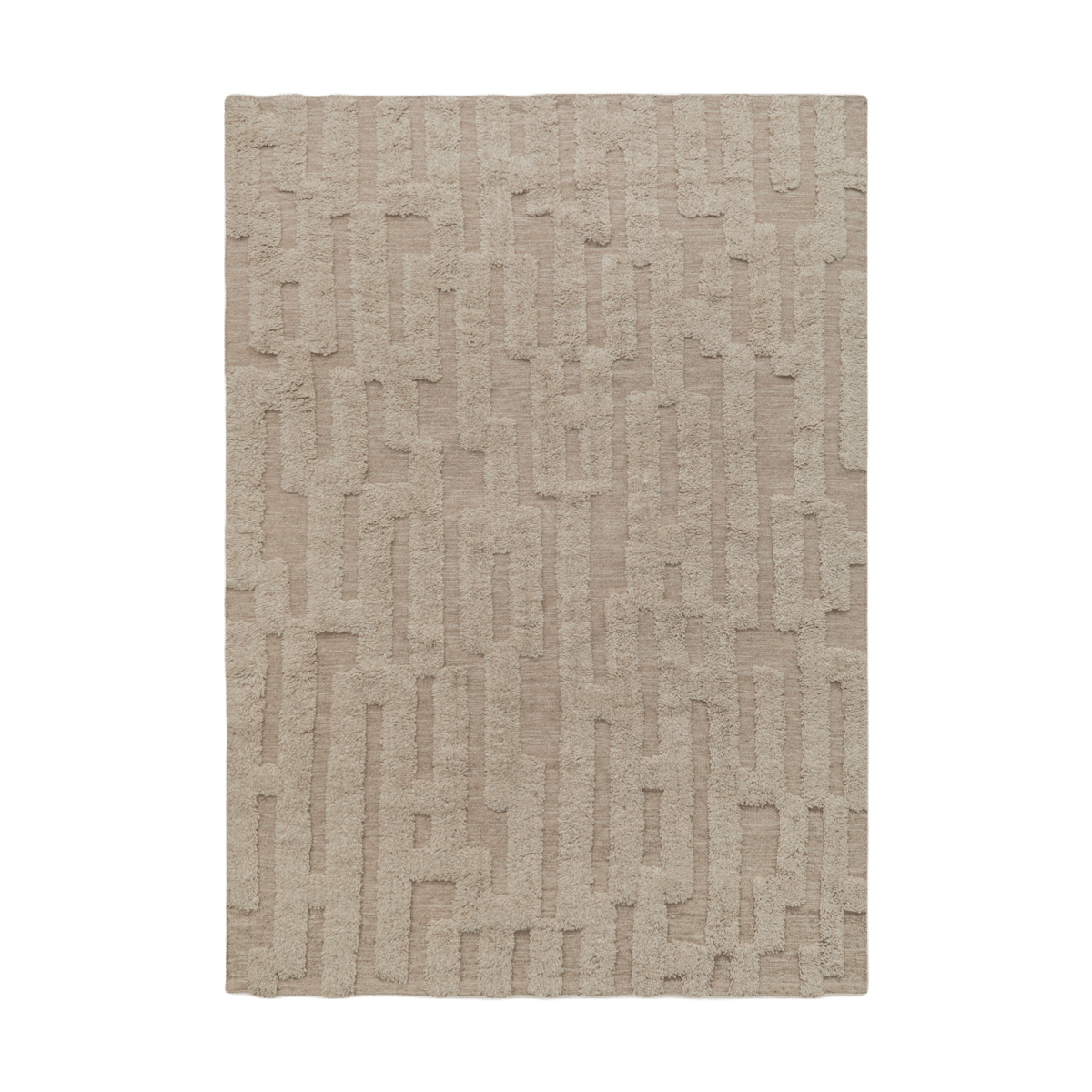 Bilde av Tinted Bielke ullteppe 190x290 cm Beige-melange