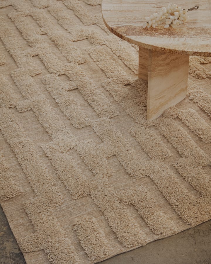 Bielke ullteppe 190x290 cm, Beige-melange Tinted