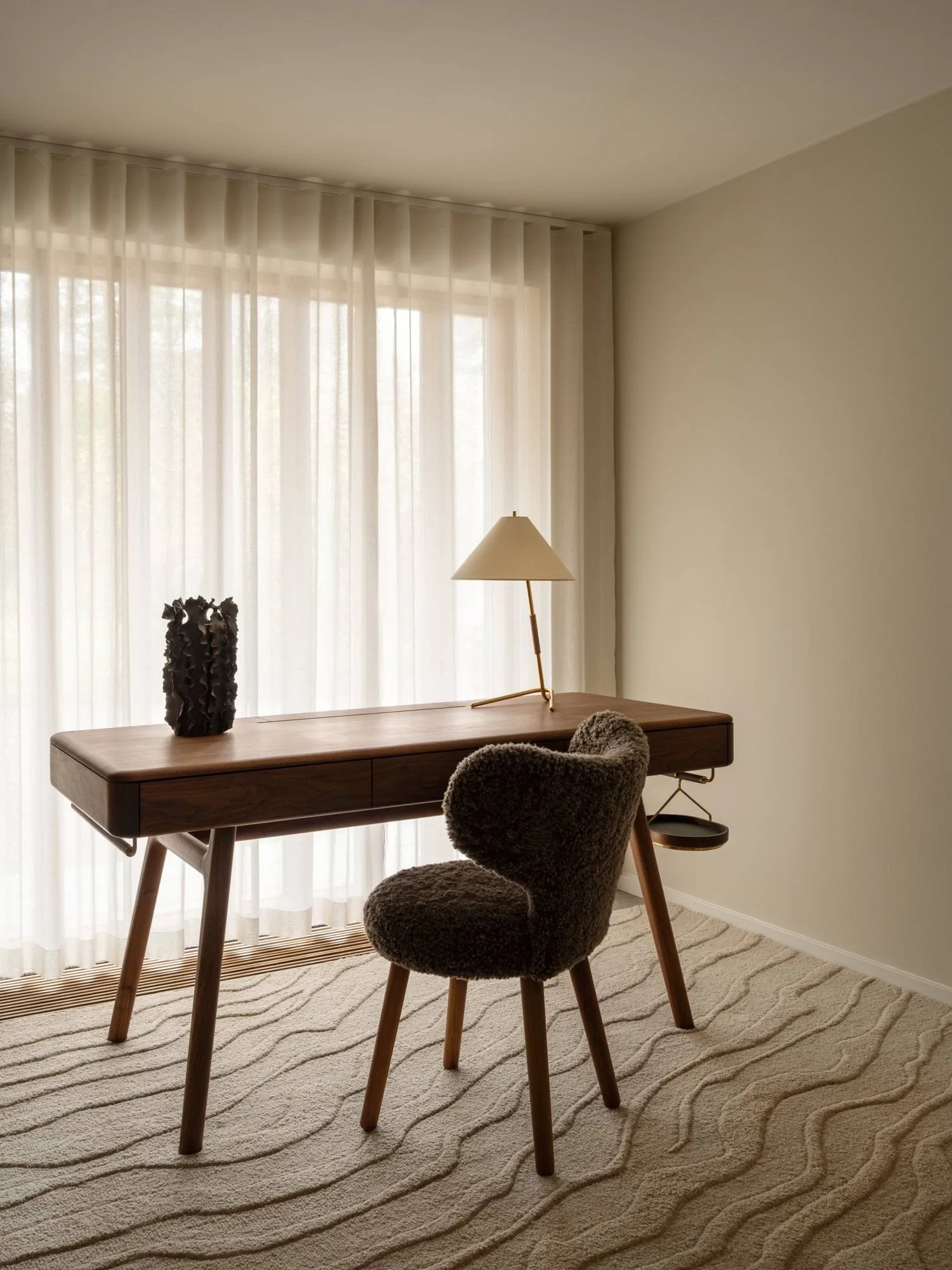 Duvell ullteppe, Beige, 200x300 cm Tinted