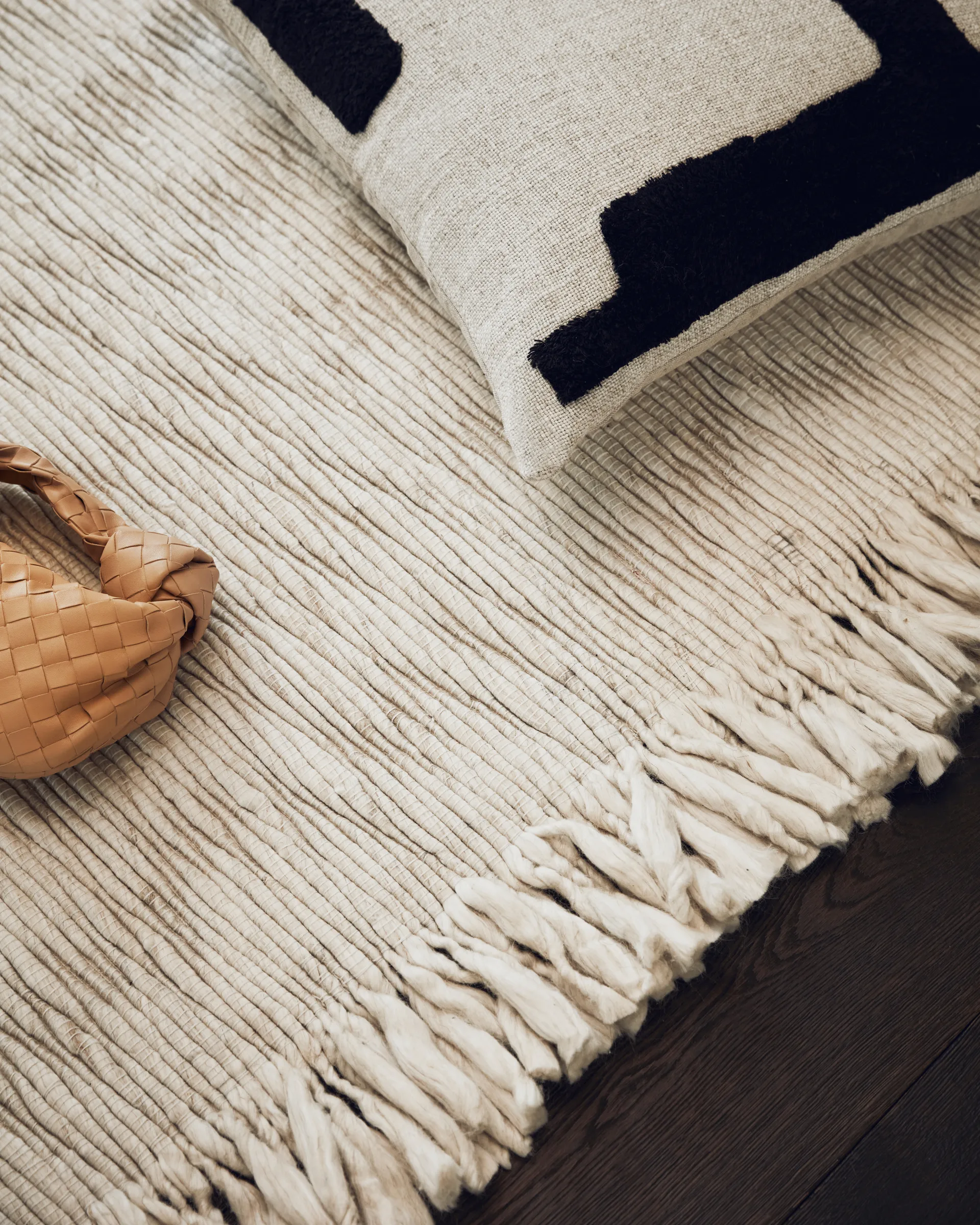 Fagerlund ullteppe 170x240 cm, Beige-offwhite Tinted