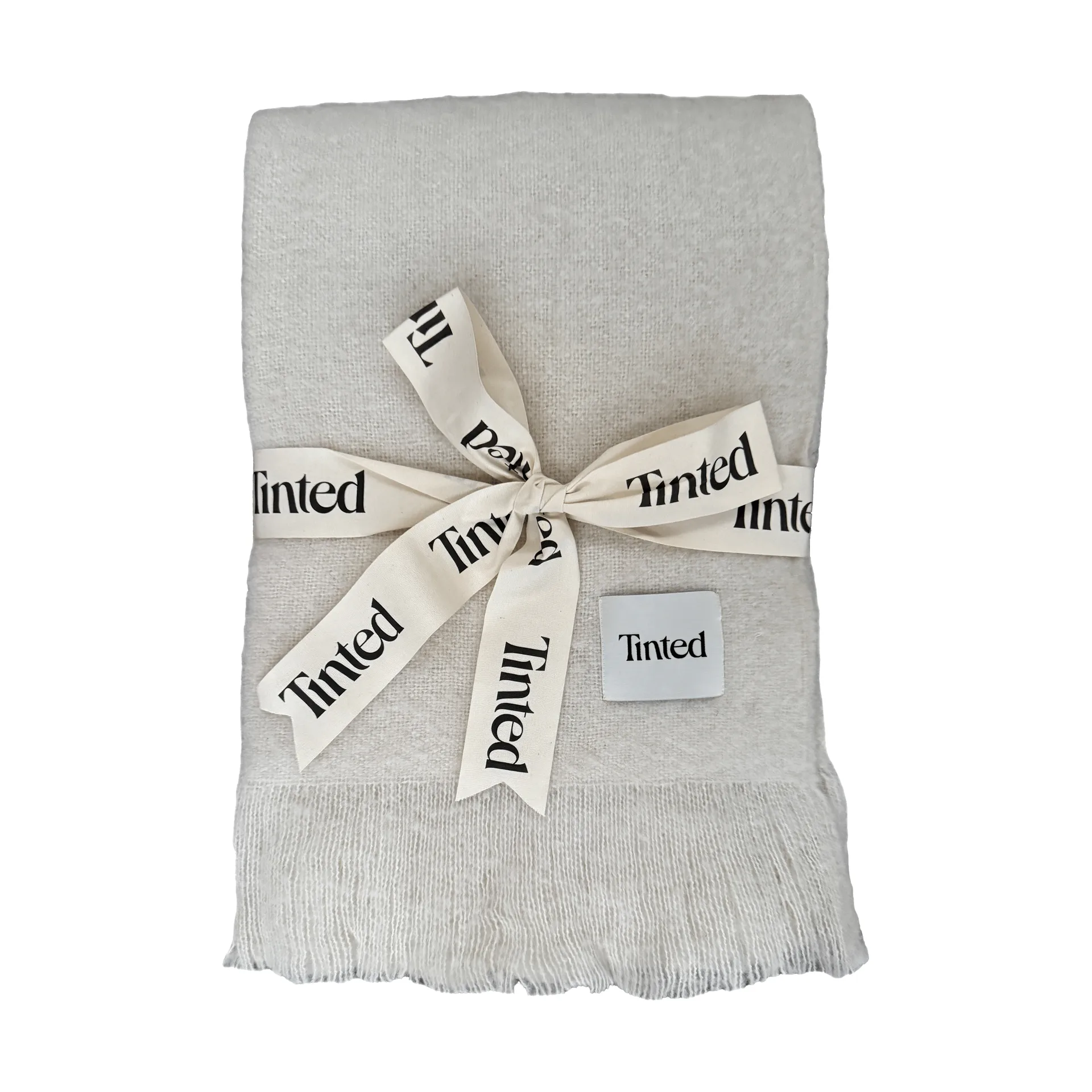 Fingal ullpledd, Solid off white-natural, 130×170 cm Tinted