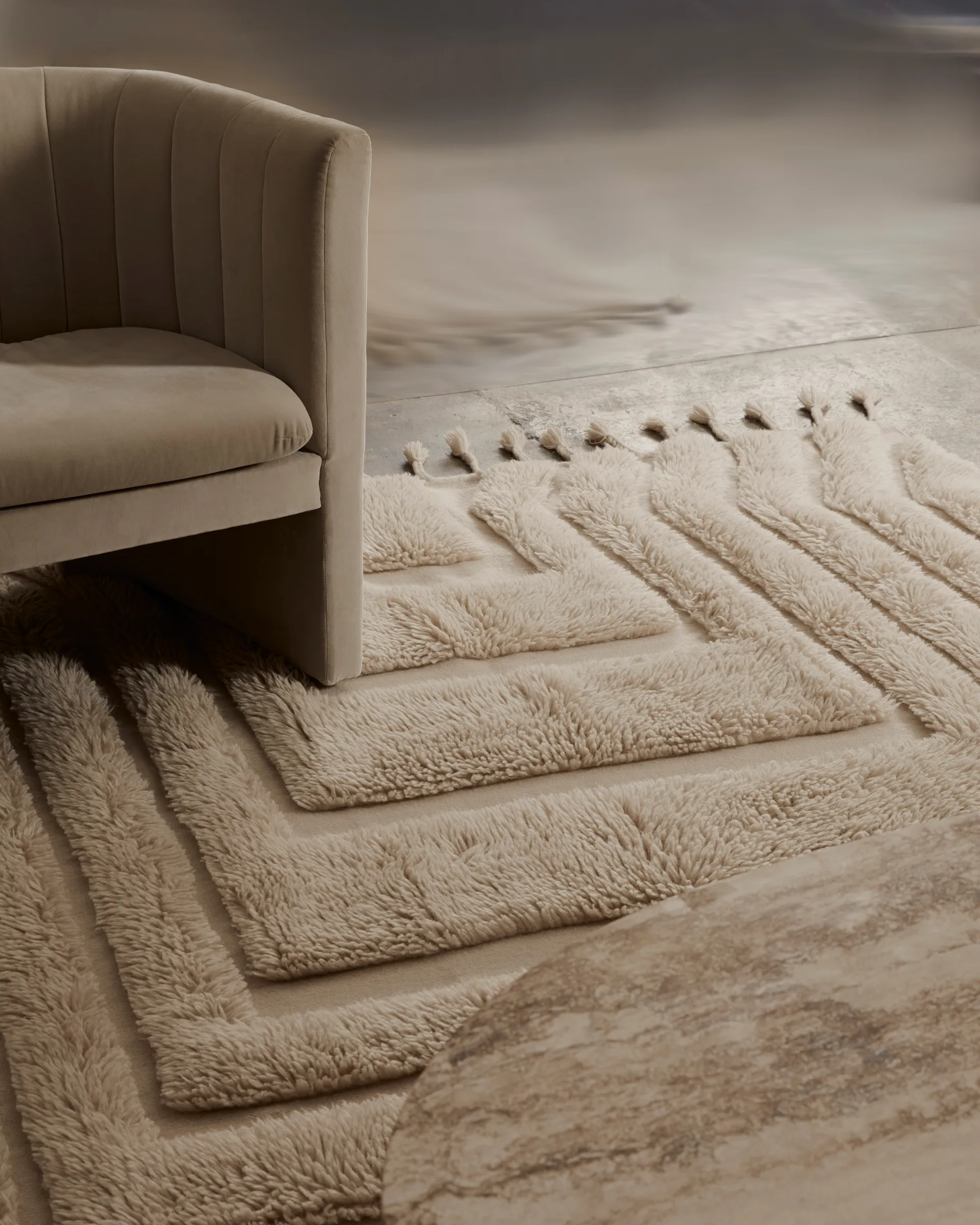Kask ullteppe 170x240 cm, Beige Tinted