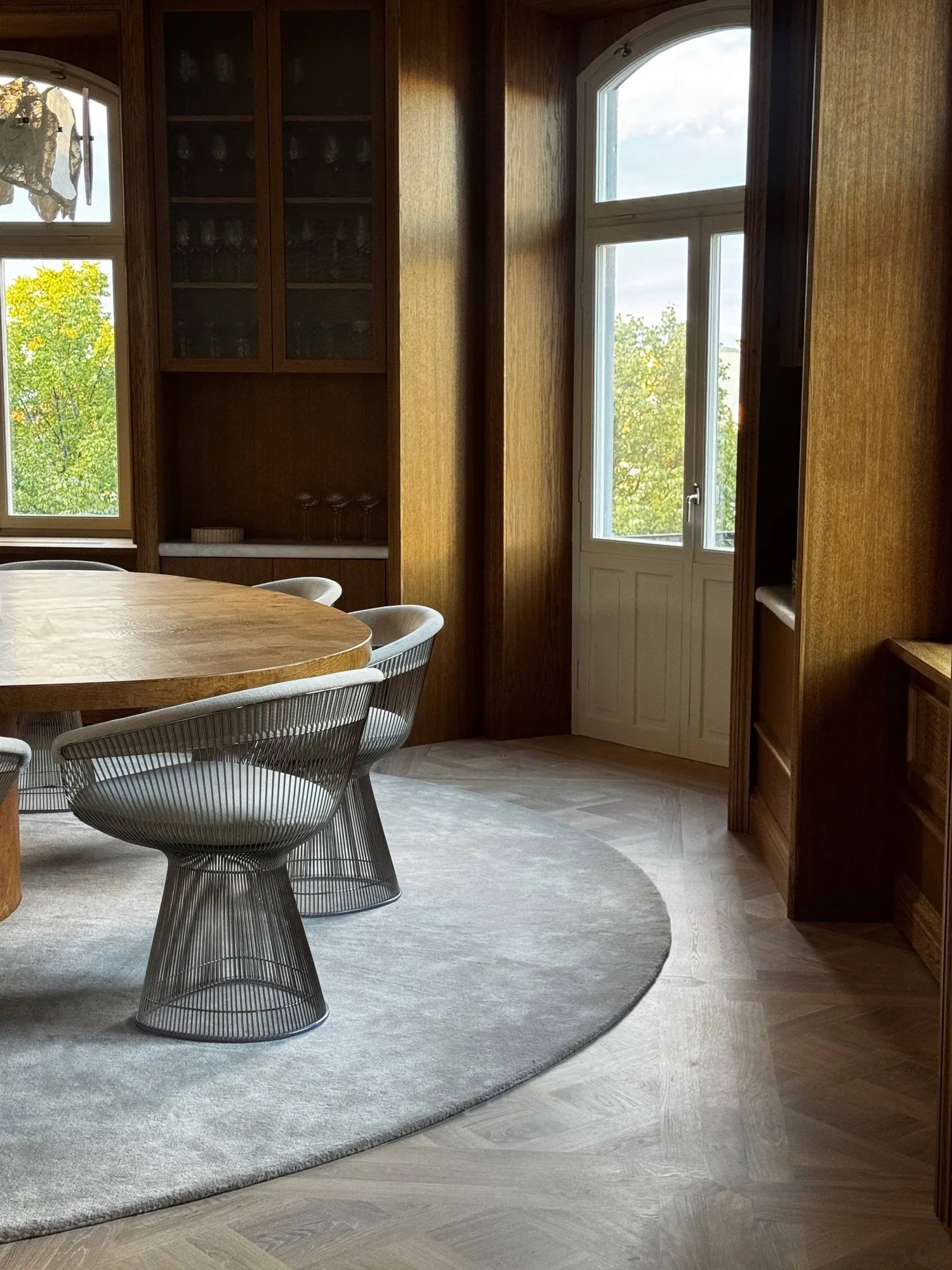 Liljehok ullteppe, Beige, Ø300 cm Tinted