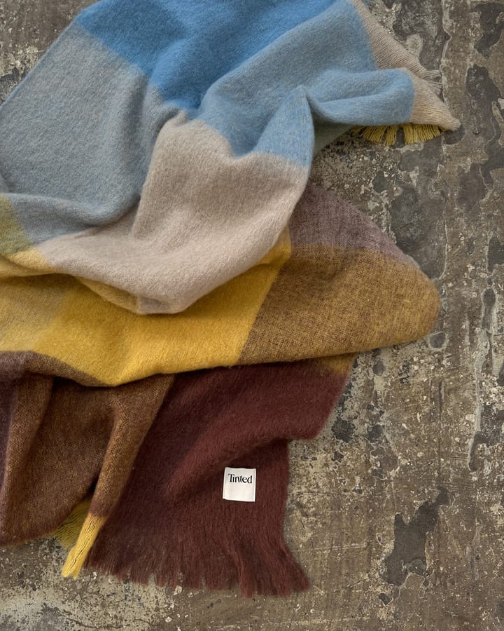 Lovstrand ullpledd 130x170 cm, Brown-multi Tinted