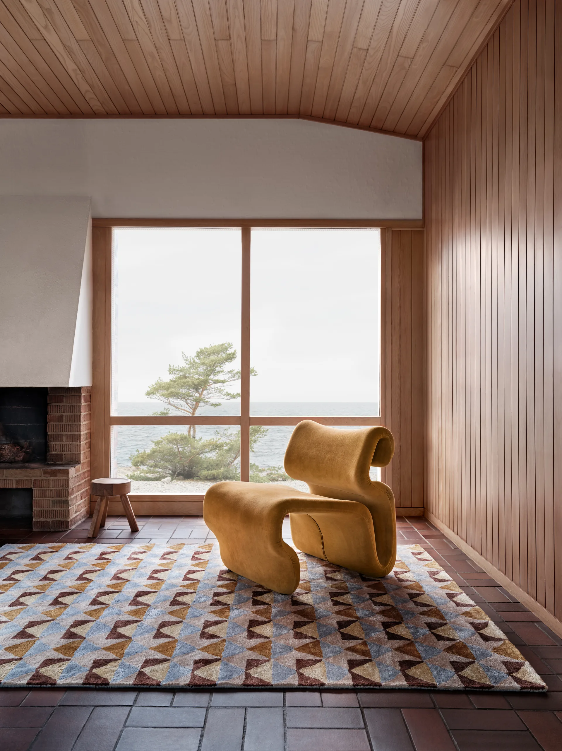 Mellin viskoseteppe 170x240 cm, Multi Tinted