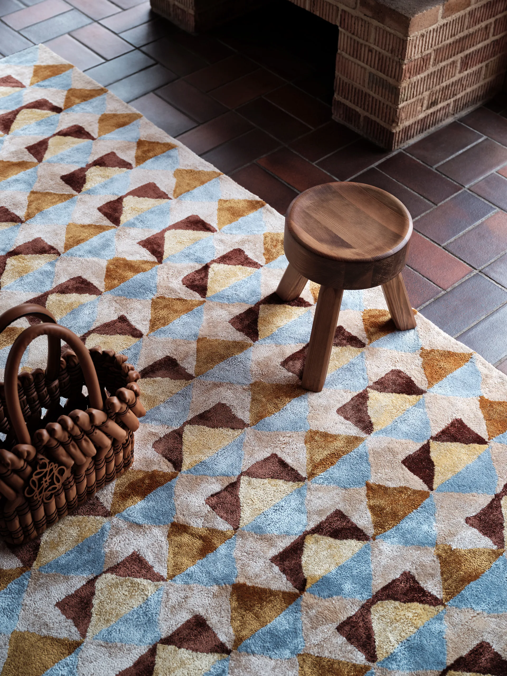 Mellin viskoseteppe 200x300 cm, Multi Tinted