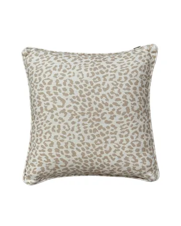 Norell pyntepute - Leopard beige-off white, 50x50 cm - Tinted