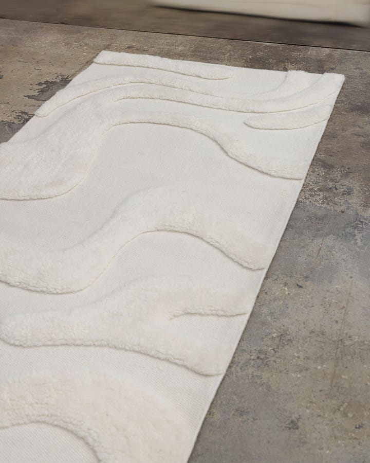 Norlander gangteppe ull 80x300 cm, White Tinted